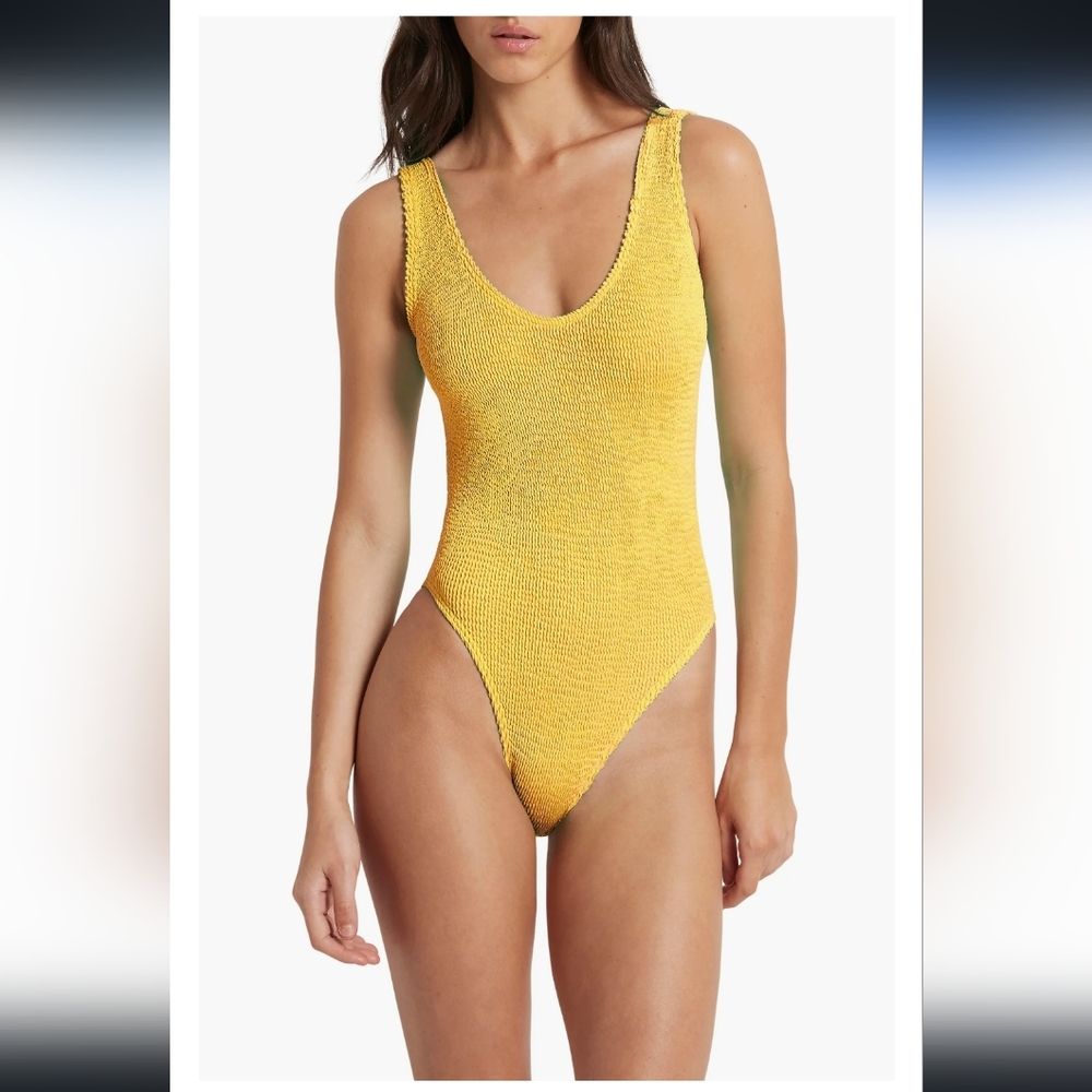 Bound By Bond-Eye Mara Ribbed Sunny Eco One Piece Bathing Swim Suit NWT